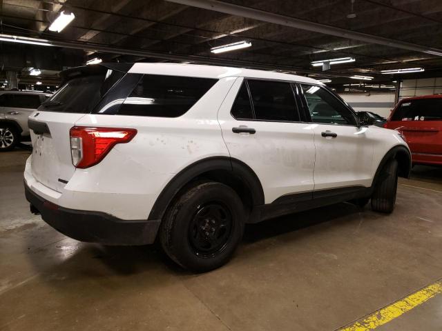1FM5K8ABXLGB84224 - 2020 FORD EXPLORER POLICE INTERCEPTOR WHITE photo 3