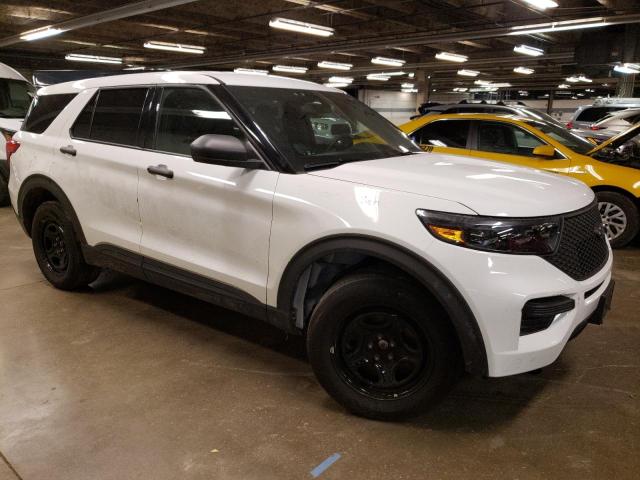 1FM5K8ABXLGB84224 - 2020 FORD EXPLORER POLICE INTERCEPTOR WHITE photo 4