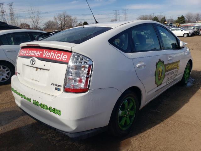 JTDKB20U783322453 - 2008 TOYOTA PRIUS WHITE photo 3