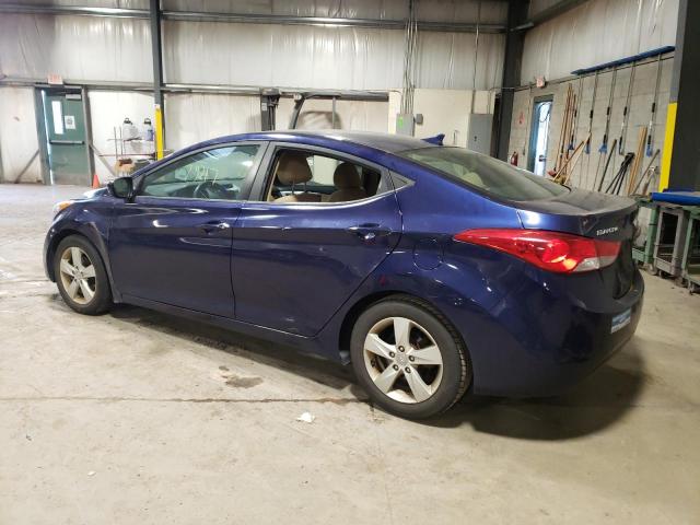 5NPDH4AE4DH436211 - 2013 HYUNDAI ELANTRA GLS BLUE photo 2