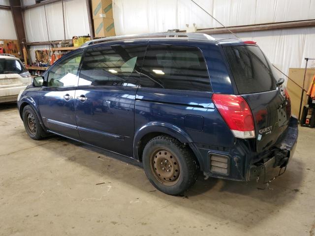 5N1BV28U47N103931 - 2007 NISSAN QUEST S BLUE photo 2