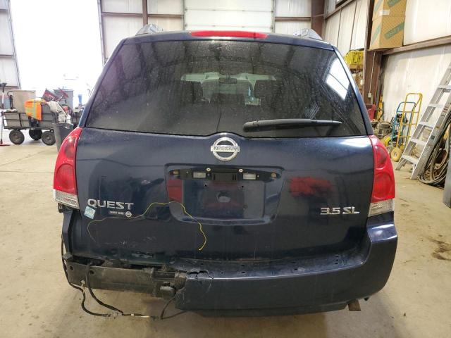 5N1BV28U47N103931 - 2007 NISSAN QUEST S BLUE photo 6