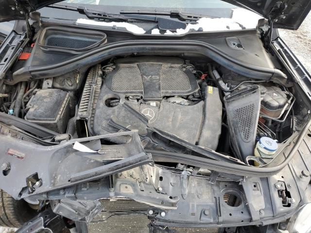 4JGDA5HB5FA589367 - 2015 MERCEDES-BENZ ML 350 4MATIC BLACK photo 11