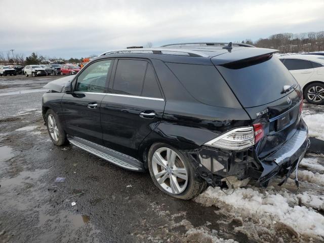 4JGDA5HB5FA589367 - 2015 MERCEDES-BENZ ML 350 4MATIC BLACK photo 2