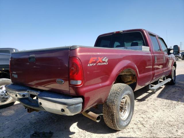 1FTSW31P34EC90926 - 2004 FORD F350 SRW SUPER DUTY MAROON photo 3