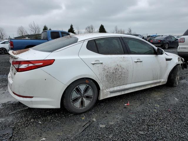 KNAGM4AD8C5034512 - 2012 KIA OPTIMA HYBRID WHITE photo 3