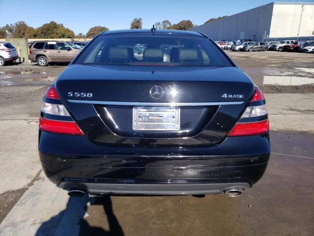 WDDNG86X78A203743 - 2008 MERCEDES-BENZ S 550 4MATIC BLACK photo 6