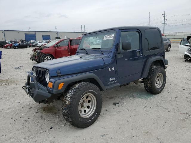 1J4FA39S33P351357 - 2003 JEEP WRANGLER C BLUE photo 1