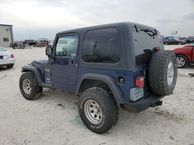 1J4FA39S33P351357 - 2003 JEEP WRANGLER C BLUE photo 2