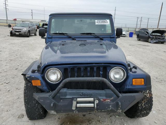 1J4FA39S33P351357 - 2003 JEEP WRANGLER C BLUE photo 5