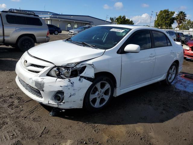 2T1BU4EE1BC711126 - 2011 TOYOTA COROLLA BASE WHITE photo 1