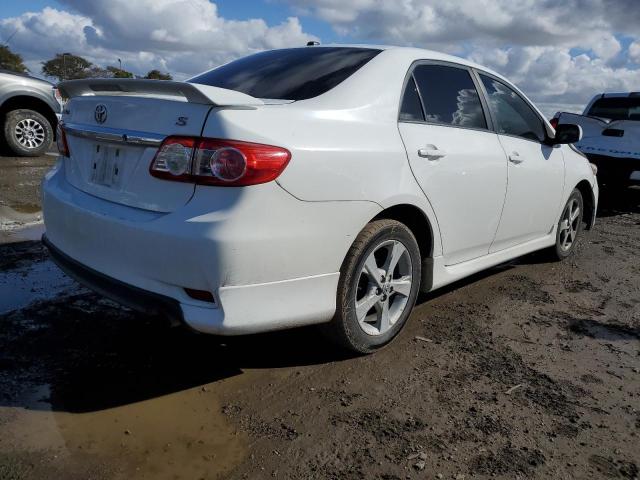 2T1BU4EE1BC711126 - 2011 TOYOTA COROLLA BASE WHITE photo 3