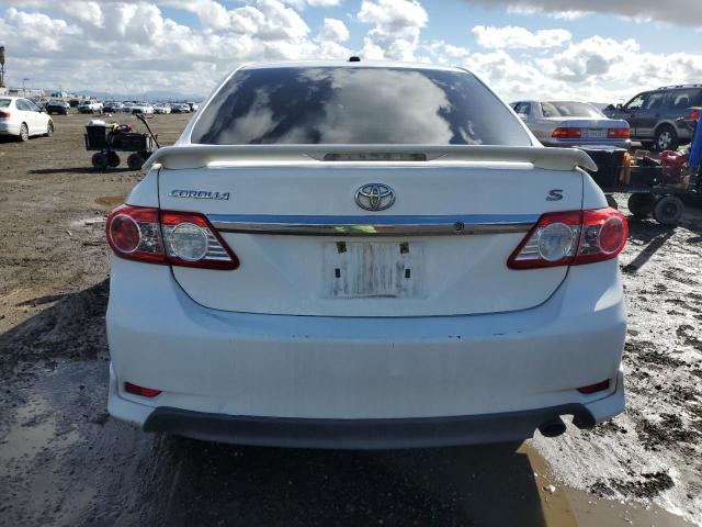 2T1BU4EE1BC711126 - 2011 TOYOTA COROLLA BASE WHITE photo 6