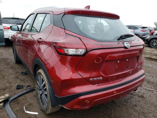 3N1CP5CV1ML497732 - 2021 NISSAN KICKS SV RED photo 2