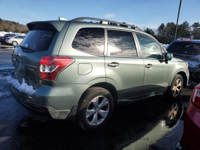 JF2SJAHCXGH431520 - 2016 SUBARU FORESTER 2.5I LIMITED GREEN photo 3