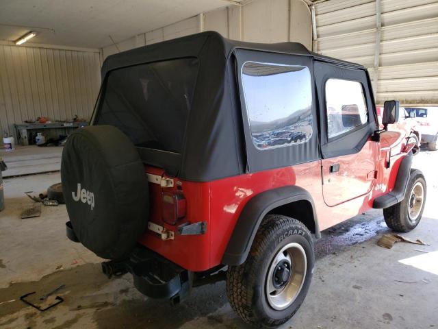 2J4FY19P3MJ113700 - 1991 JEEP WRANGLER / S RED photo 3