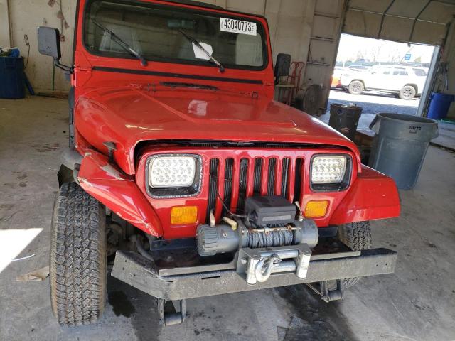 2J4FY19P3MJ113700 - 1991 JEEP WRANGLER / S RED photo 5