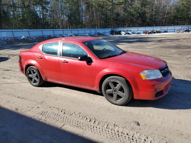 1C3CDZABXDN679679 - 2013 DODGE AVENGER SE RED photo 4