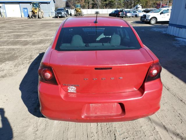 1C3CDZABXDN679679 - 2013 DODGE AVENGER SE RED photo 6