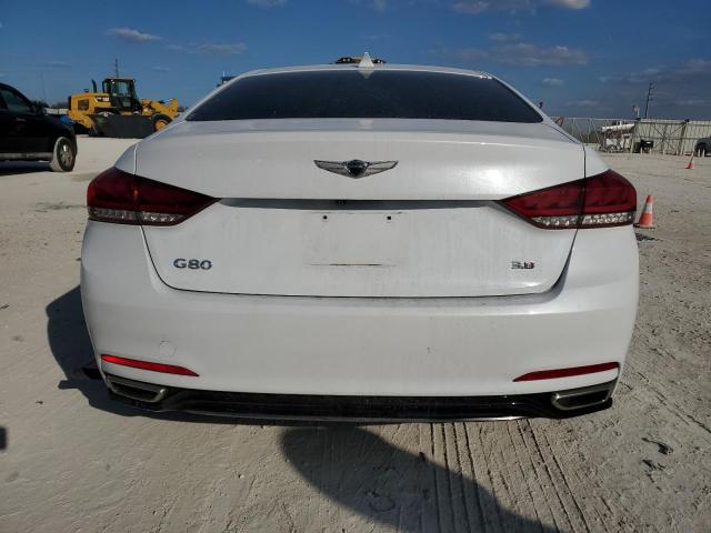 KMHGN4JE9JU245449 - 2018 GENESIS G80 BASE WHITE photo 6