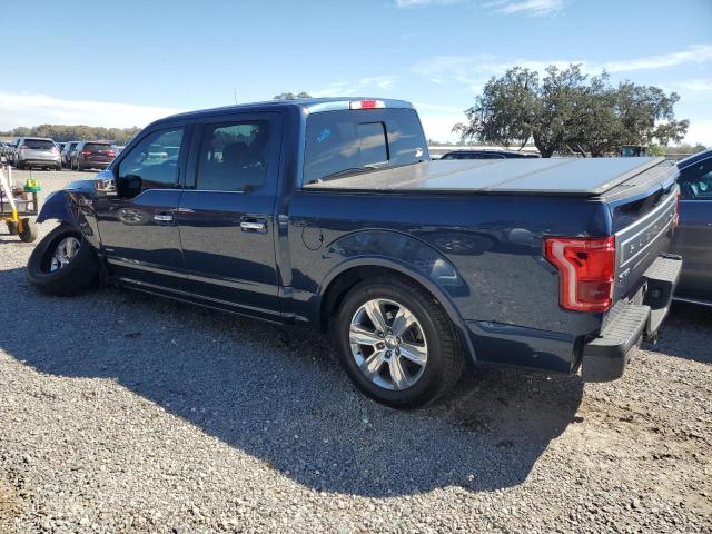 1FTEW1CG7FFB78531 - 2015 FORD F150 SUPERCREW BLUE photo 2