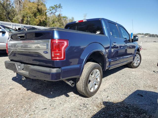 1FTEW1CG7FFB78531 - 2015 FORD F150 SUPERCREW BLUE photo 3