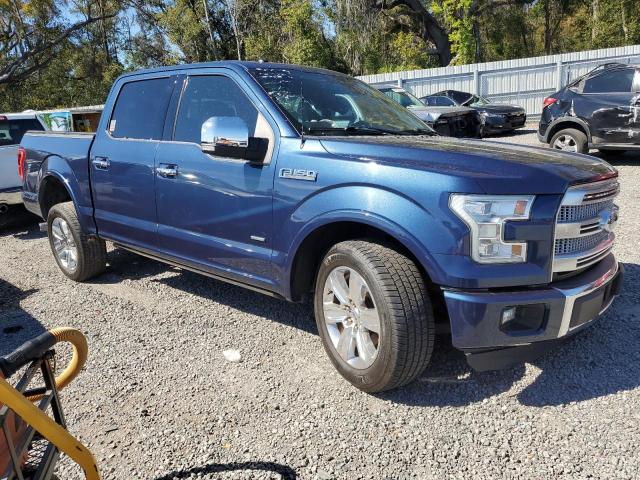 1FTEW1CG7FFB78531 - 2015 FORD F150 SUPERCREW BLUE photo 4