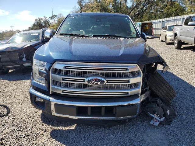 1FTEW1CG7FFB78531 - 2015 FORD F150 SUPERCREW BLUE photo 5