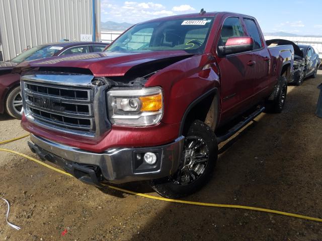 1GTV2UECXEZ100913 - 2014 GMC SIERRA K1500 SLE BURGUNDY photo 2