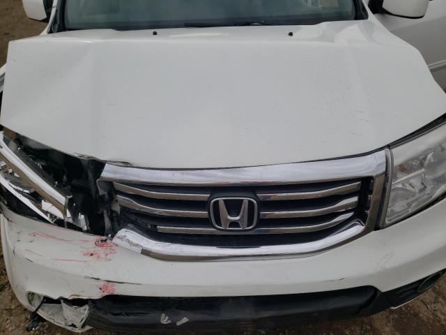 5FNYF4H51DB086340 - 2013 HONDA PILOT EXL WHITE photo 11