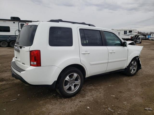 5FNYF4H51DB086340 - 2013 HONDA PILOT EXL WHITE photo 3