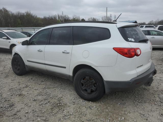 1GNEV13D59S161349 - 2009 CHEVROLET TRAVERSE LS WHITE photo 2