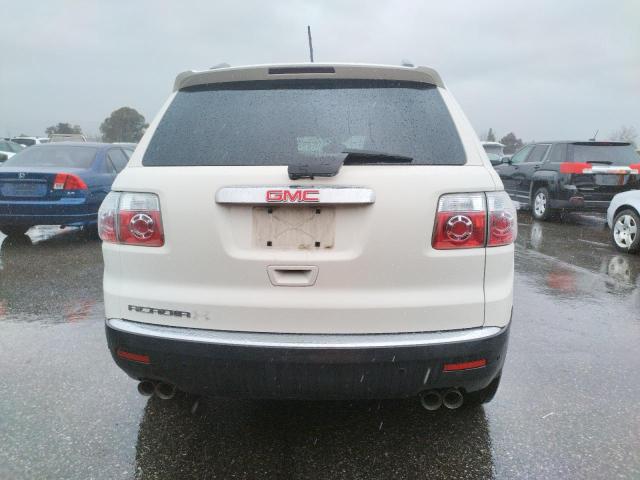 1GKLRKED7AJ217703 - 2010 GMC ACADIA SL WHITE photo 6