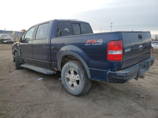 1FTPW14565FA08276 - 2005 FORD F150 SUPERCREW BLUE photo 2