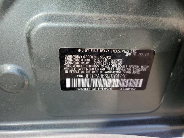 JF1GPAB66GH264746 - 2016 SUBARU IMPREZA PREMIUM BLUE photo 12