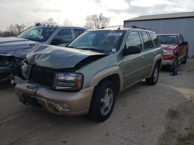 1GNDT13S142344921 - 2004 CHEVROLET TRAILBLAZE LS GREEN photo 1