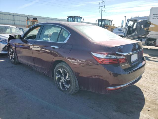 1HGCR2F32GA239040 - 2016 HONDA ACCORD LX MAROON photo 2