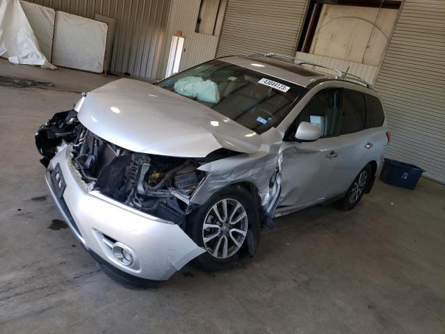 5N1AR2MN1DC677828 - 2013 NISSAN PATHFINDER S SILVER photo 1