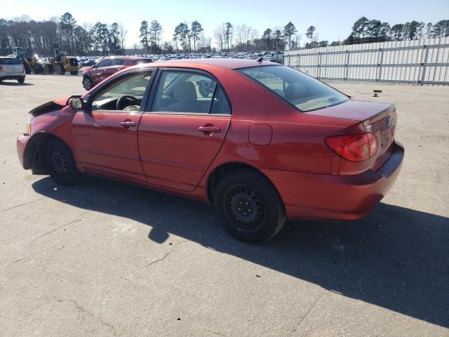 1NXBR32E88Z020215 - 2008 TOYOTA COROLLA CE RED photo 2