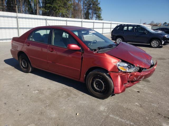 1NXBR32E88Z020215 - 2008 TOYOTA COROLLA CE RED photo 4