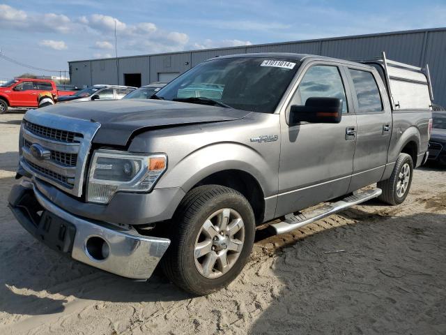 1FTFW1CT0EFC05570 - 2014 FORD F150 SUPERCREW GRAY photo 1