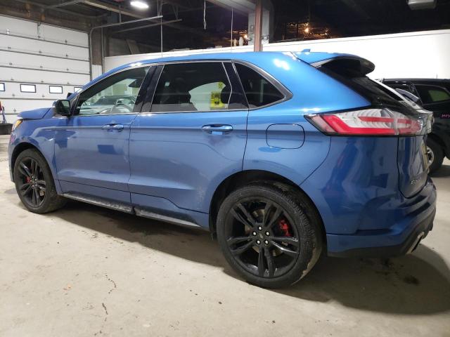 2FMPK4AP4KBB52355 - 2019 FORD EDGE ST BLUE photo 2