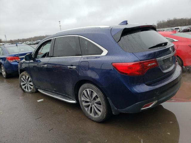 5FRYD4H62EB026503 - 2014 ACURA MDX TECHNOLOGY BLUE photo 2