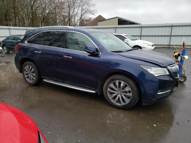 5FRYD4H62EB026503 - 2014 ACURA MDX TECHNOLOGY BLUE photo 4