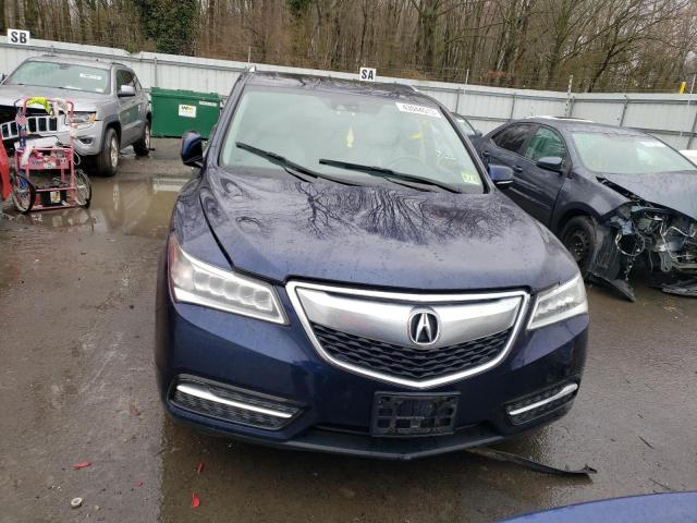 5FRYD4H62EB026503 - 2014 ACURA MDX TECHNOLOGY BLUE photo 5