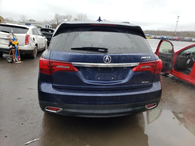 5FRYD4H62EB026503 - 2014 ACURA MDX TECHNOLOGY BLUE photo 6
