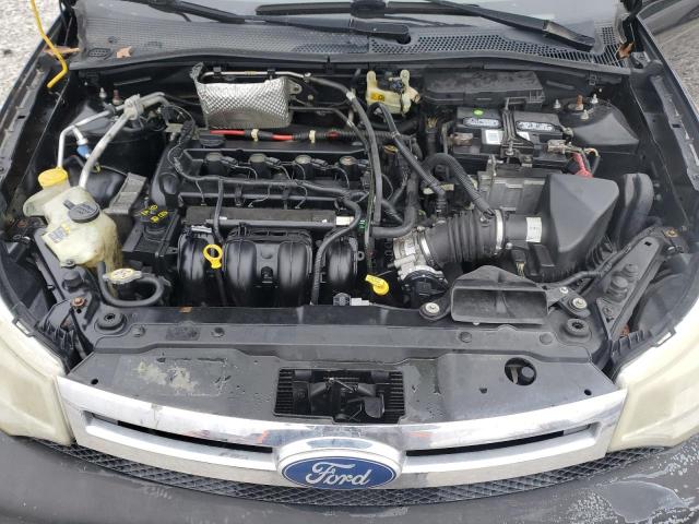 1FAHP3HNXBW179721 - 2011 FORD FOCUS SEL BLACK photo 11