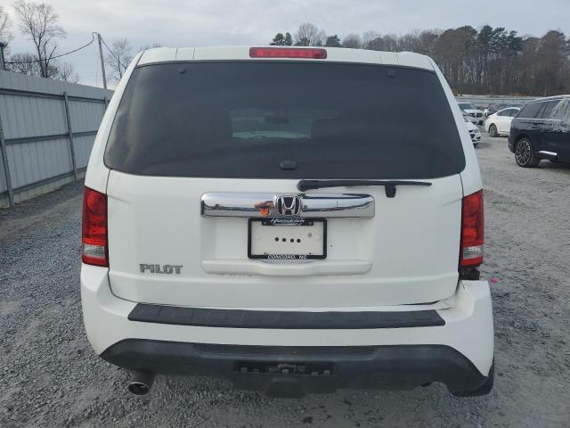 5FNYF3H50EB009910 - 2014 HONDA PILOT EXL WHITE photo 6