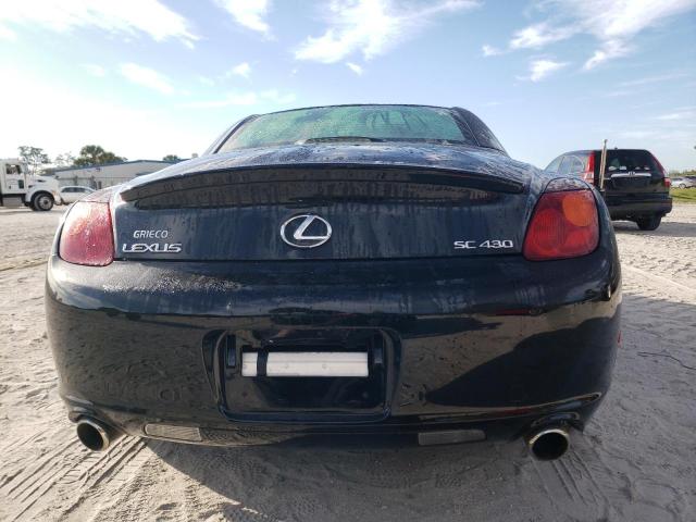 JTHFN48Y520001255 - 2002 LEXUS SC 430 BLACK photo 6