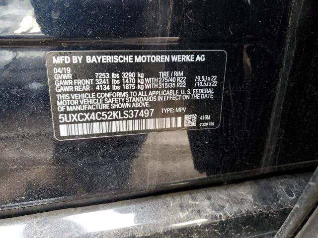 5UXCX4C52KLS37497 - 2019 BMW X7 XDRIVE50I BLACK photo 14